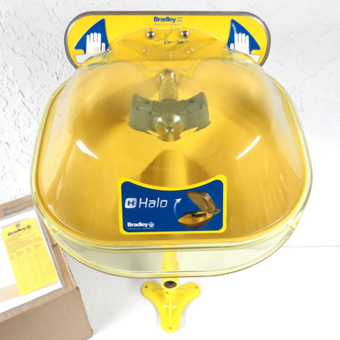 New Bradley Halo Eye Wash Station on Pedestal 37" w/ Box & Sealed Instructions