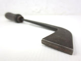 Rare Antique David Borloz Vallorbes Watchmaker Machinist Tool 10" Long, Sickle Shape with a Filing Head