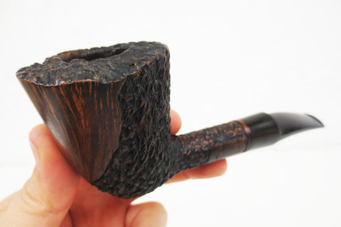 Vintage Robert Blatter Montreal Select Estate Tobacco Pipe, Large Size Rustic Pipe 7" Long, 2.5" Tall Bowl, Model 2-81